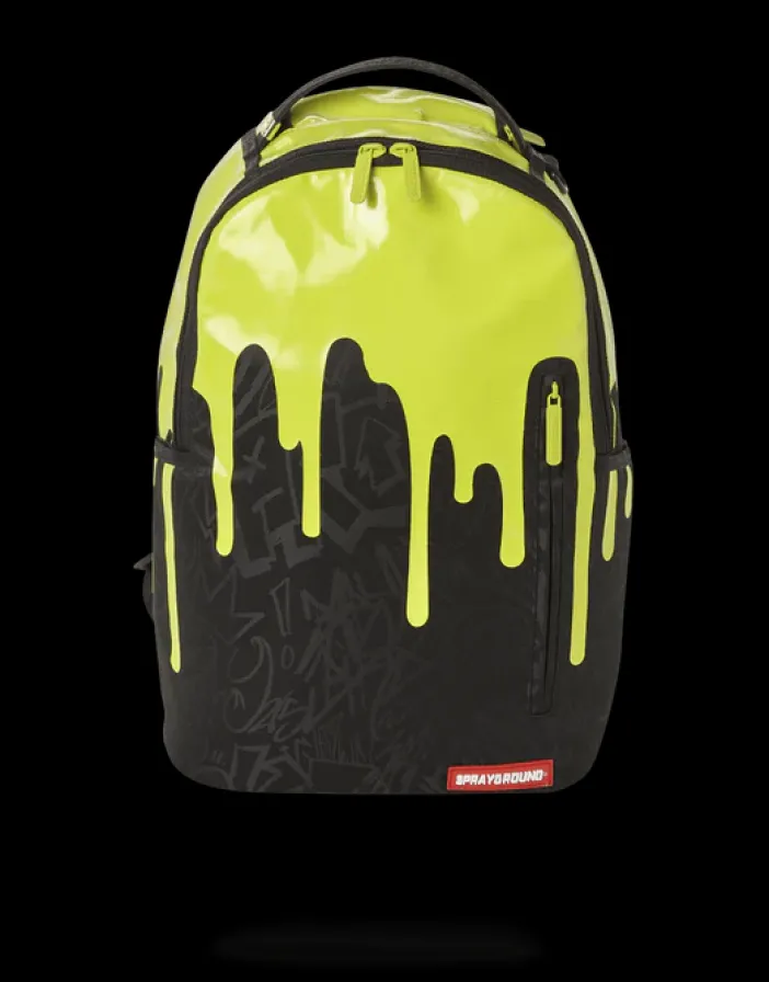 GREEN NEON DRIP BACKPACK (ONE OF ONE)>SPRAYGROUND Clearance