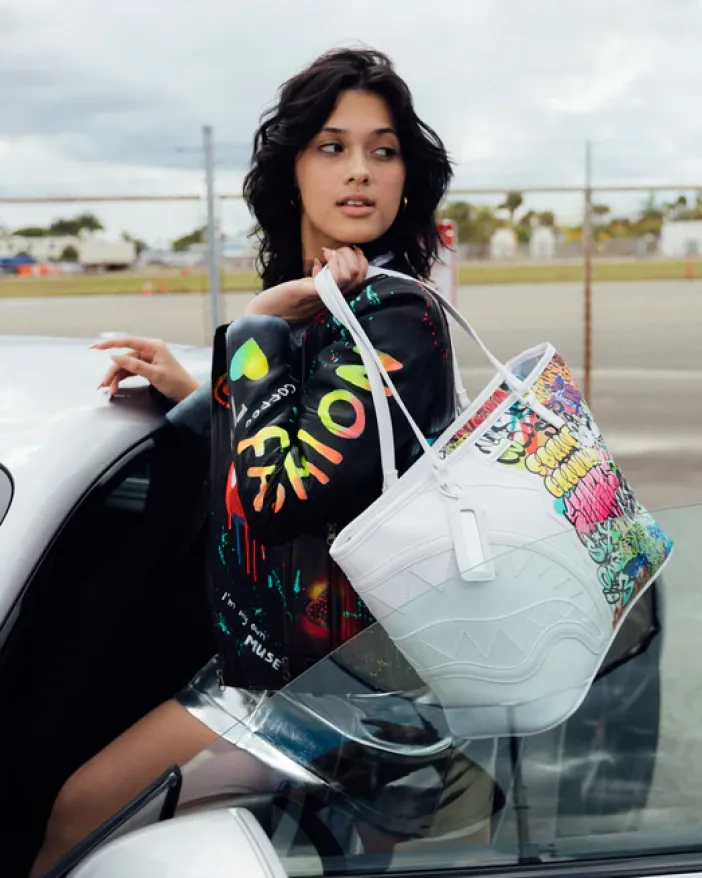HALF GRAFF TOTE>SPRAYGROUND Clearance