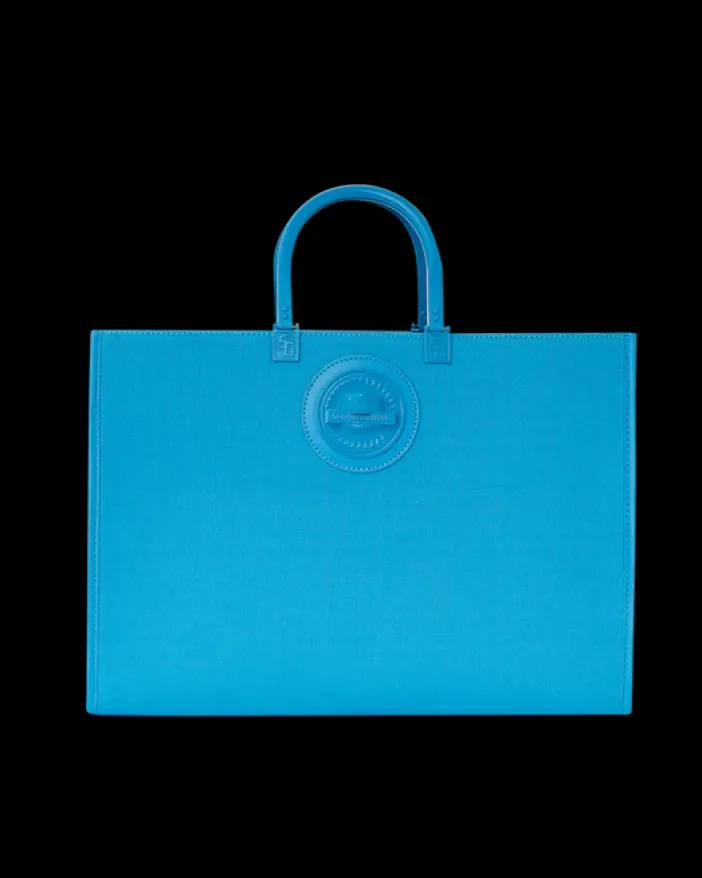 HEAVY METAL SHARK BLUE TORTUGA TOTE>SPRAYGROUND Discount