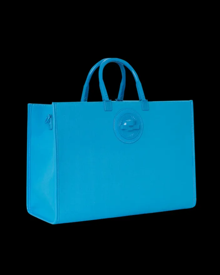 HEAVY METAL SHARK BLUE TORTUGA TOTE>SPRAYGROUND Discount