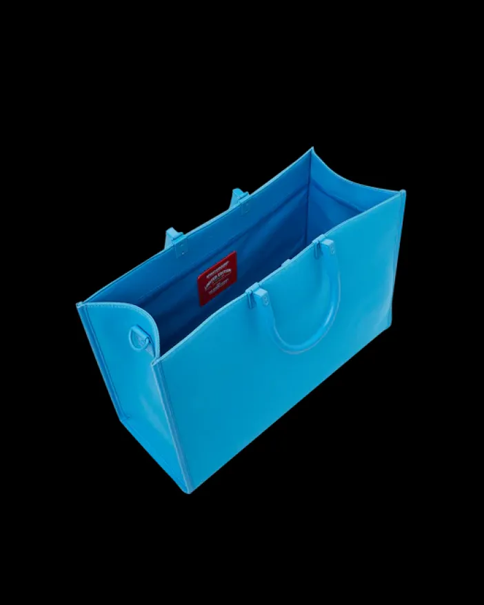HEAVY METAL SHARK BLUE TORTUGA TOTE>SPRAYGROUND Discount