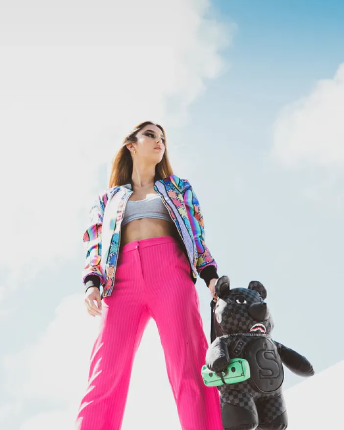 HENNY AIIR TO THE THRONE MONEYBEAR TEDDYBEAR BACKPACK>SPRAYGROUND Hot