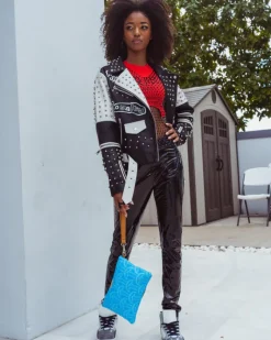 ILLUCHAINS TURQ CROSSOVER CLUTCH>SPRAYGROUND Best