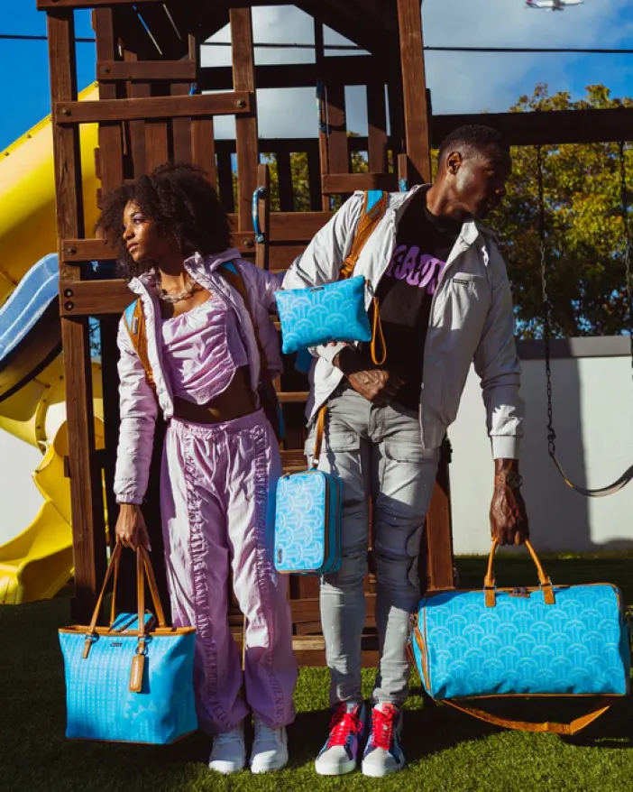 ILLUCHAINS TURQ CROSSOVER CLUTCH>SPRAYGROUND Best