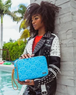 ILLUCHAINS TURQ TOILETRY BAG>SPRAYGROUND Online