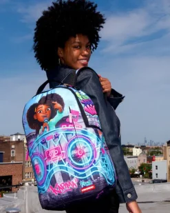 KARMA'S WORLD TURN UP THE VOLUME BACKPACK><noscript><img width=