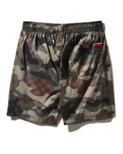 KIDS CAMO CHECKERED SWIM TRUNKS><noscript><img width=