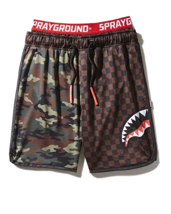 KIDS CHECKS u0026 CAMO SWIM TRUNKS>SPRAYGROUND Sale