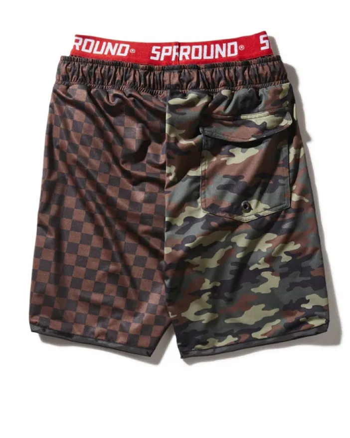 KIDS CHECKS u0026 CAMO SWIM TRUNKS>SPRAYGROUND Sale