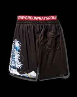 KIDS JAPAN WAVE SWIM TRUNKS (BLACK)>SPRAYGROUND Clearance