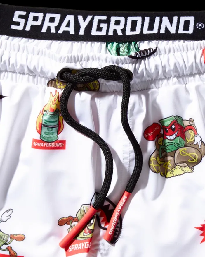 KIDS PATCH ALL-IN SWIM TRUNKS (WHITE)>SPRAYGROUND Hot