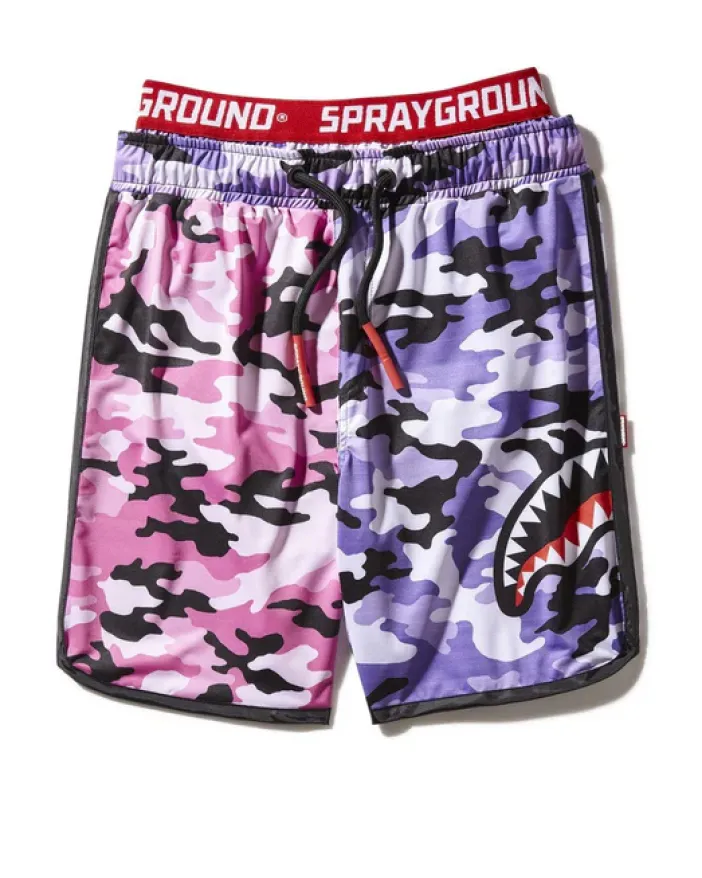 KIDS SPLIT CAMO SWIM TRUNKS>SPRAYGROUND Best