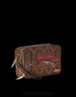 LEOPARDS IN PARIS TOILETRY AKA MONEY BAG>SPRAYGROUND New