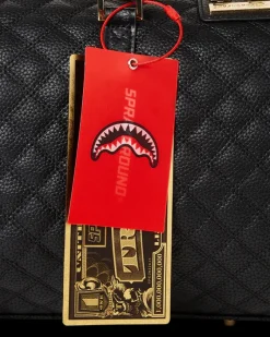 LEVELED UP SPLIT QUILT SHARK MINI DUFFLE><noscript><img width=