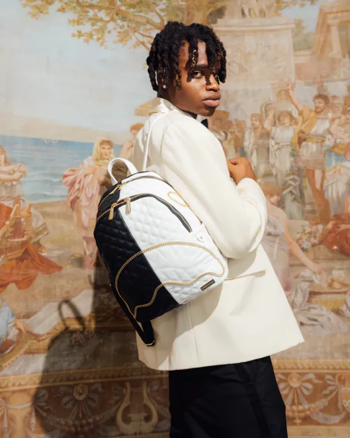 LEVELED UP SPLIT QUILT SHARK SAVAGE BACKPACK>SPRAYGROUND Sale