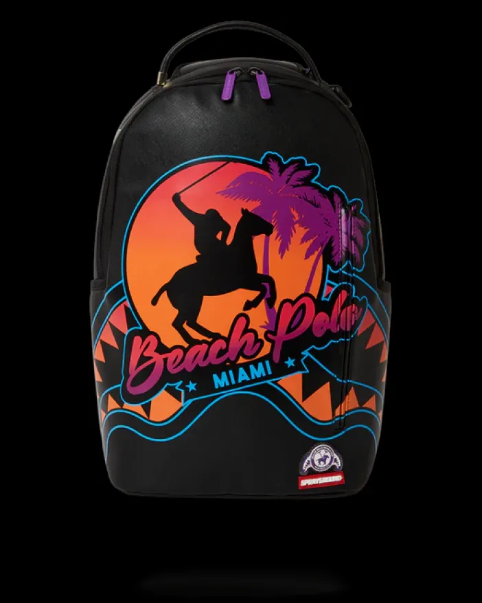 MIAMI BEACH POLO COLLAB BACKPACK (DLXV-BLACK)>SPRAYGROUND