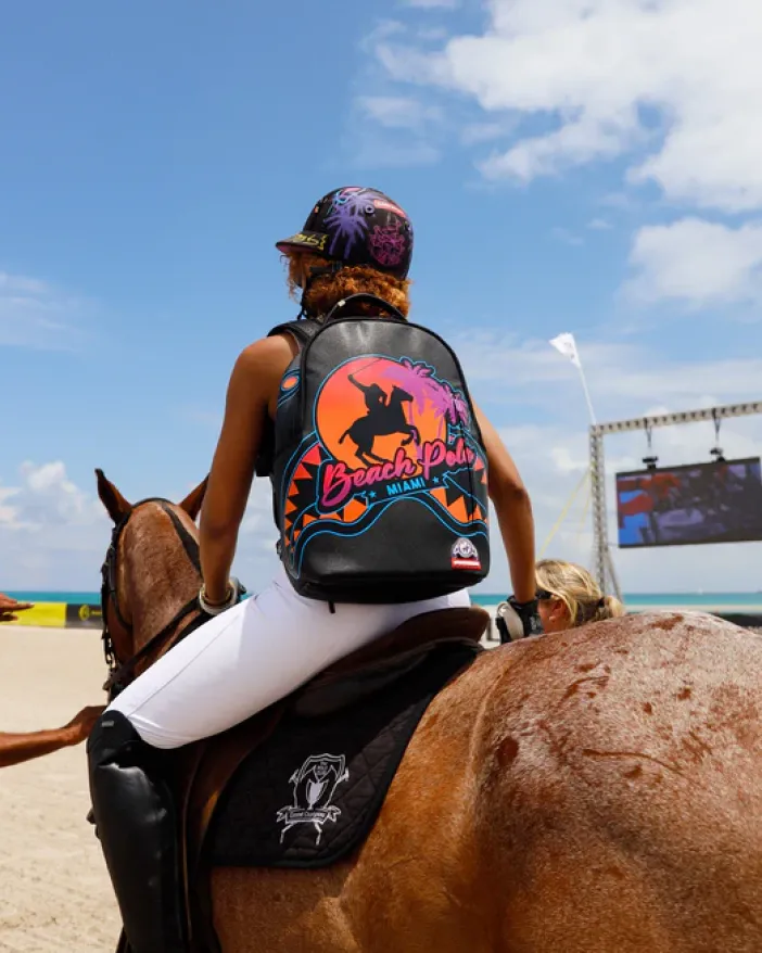 MIAMI BEACH POLO COLLAB BACKPACK (DLXV-BLACK)>SPRAYGROUND
