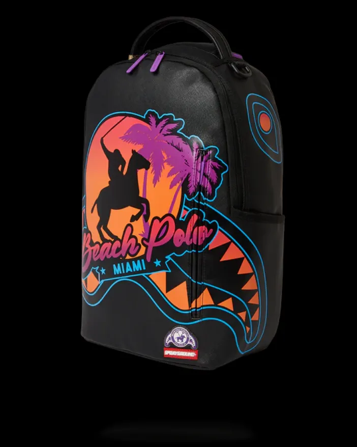 MIAMI BEACH POLO COLLAB BACKPACK (DLXV-BLACK)>SPRAYGROUND
