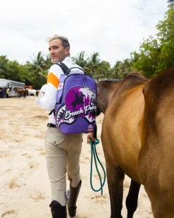 MIAMI BEACH POLO COLLAB BACKPACK (DLXV-PURPLE)><noscript><img width=