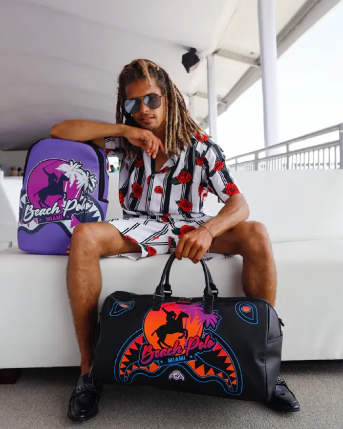 MIAMI BEACH POLO COLLAB DUFFLE (BLACK)>SPRAYGROUND Outlet