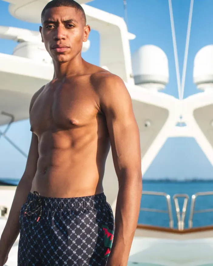 MIDNIGHT MONEYGRAM SHOTO SWIM TRUNKS>SPRAYGROUND Online