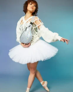 MIRASHAKU IRIDESCENT QUILT SAVVY CROSSBODY><noscript><img width=