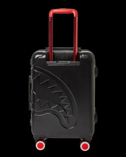 MOLDED SHARKITECTURE BLACK HARDSHELL CARRY-ON LUGGAGE><noscript><img width=