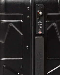 MOLDED SHARKITECTURE BLACK HARDSHELL CARRY-ON LUGGAGE><noscript><img width=