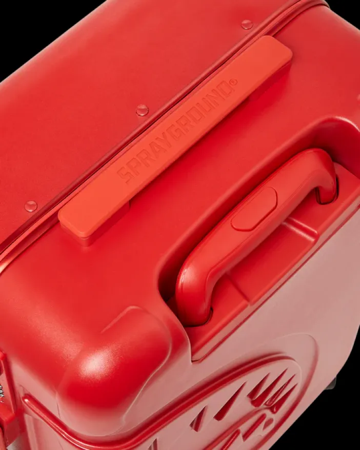 MOLDED SHARKITECTURE RED HARDSHELL CARRY-ON LUGGAGE>SPRAYGROUND Outlet