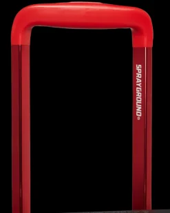 MOLDED SHARKITECTURE RED HARDSHELL CARRY-ON LUGGAGE><noscript><img width=
