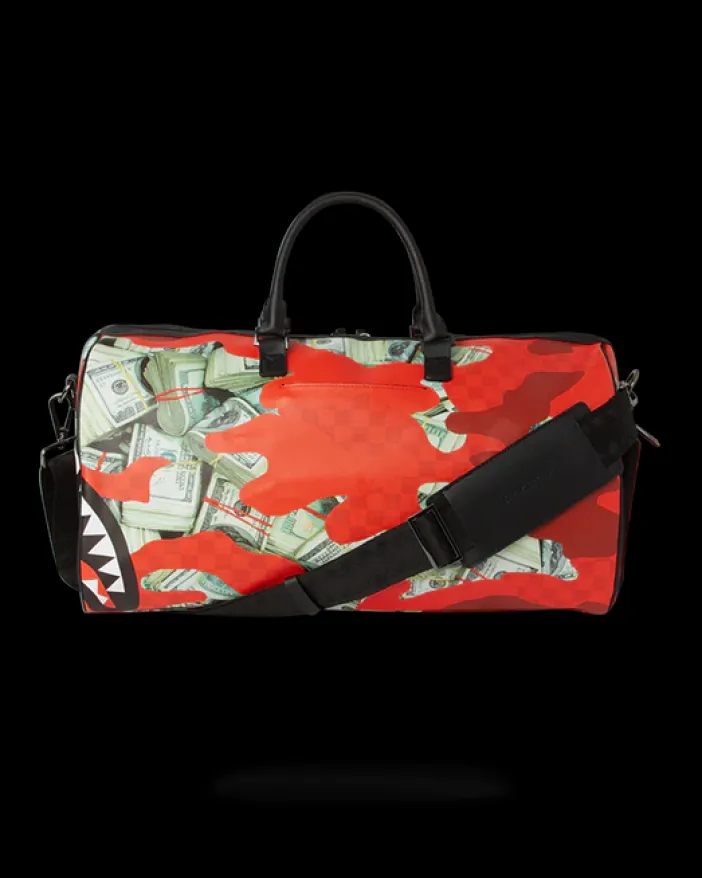 MONEY CAMO (RED) DUFFLE>SPRAYGROUND Online
