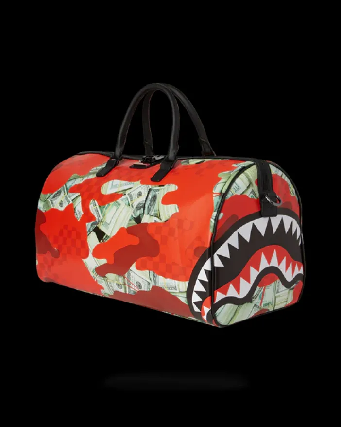 MONEY CAMO (RED) DUFFLE>SPRAYGROUND Online