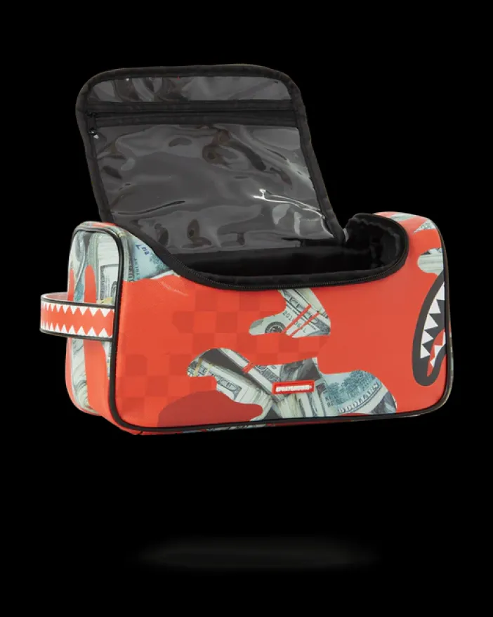 MONEY CAMO (RED) TOILETRY BAG>SPRAYGROUND Outlet