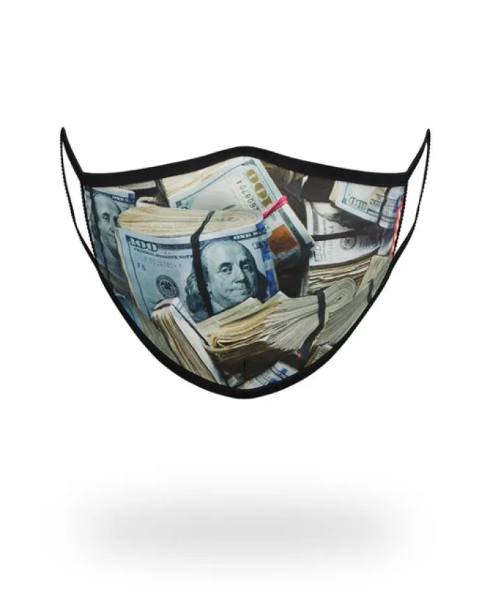 MONEY WHERE UR MOUTH IS FORM-FITTING MASK>SPRAYGROUND