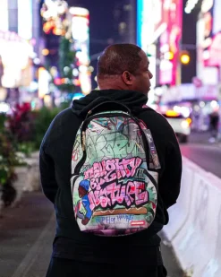 NAUGHTY BY NATURE HIP HOP HOORAY 30TH ANNIVERSARY COLLAB BACKPACK><noscript><img width=