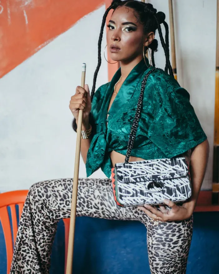 NIGHT NIGHT SHARKCHAIN HANDBAG>SPRAYGROUND New