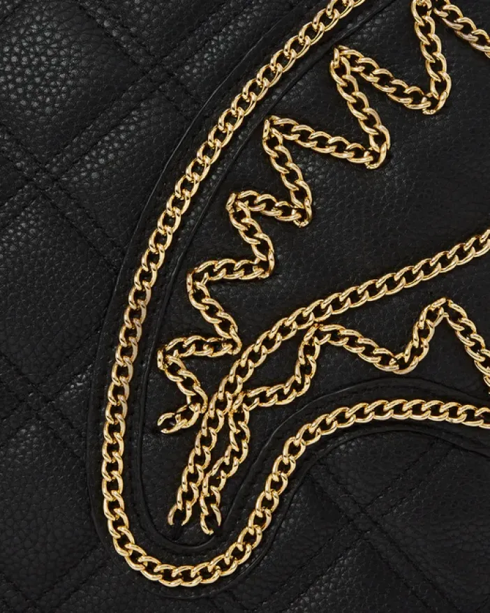 NOIR QUILT GOLD CHAIN SHARK TOTE>SPRAYGROUND Outlet