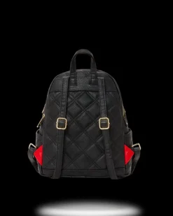 NOIR QUILT GOLD CHAIN SHARK SAVAGE BACKPACK><noscript><img width=