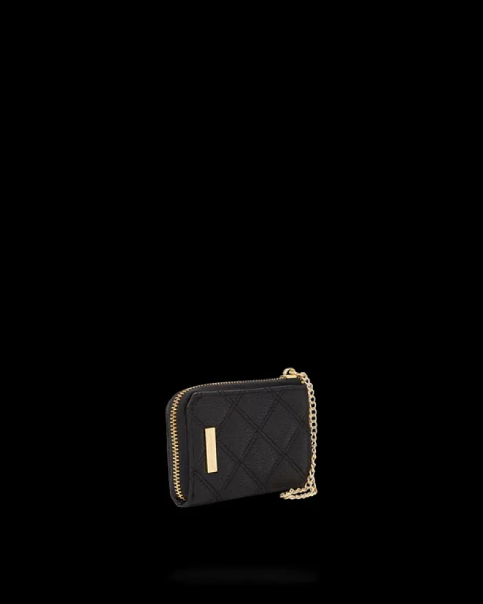 NOIR QUILT GOLD CHAIN SHARK WALLET>SPRAYGROUND Discount