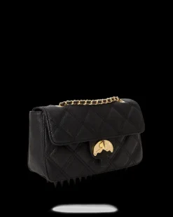 NOIR QUILT GOLD CHAIN SHARK HANDBAG><noscript><img width=