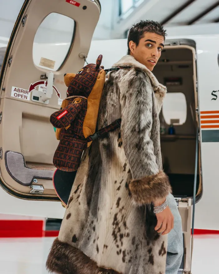 OFFENDED MONEYBEAR TEDDYBEAR BACKPACK>SPRAYGROUND New