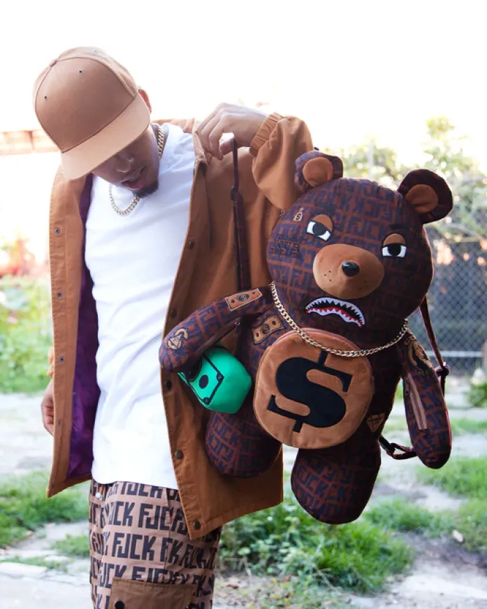 OFFENDED MONEYBEAR TEDDYBEAR BACKPACK>SPRAYGROUND New