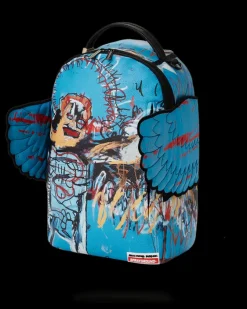 OFFICIAL BASQUIAT UNTITLED (FALLEN ANGEL) 1981 WING BACKPACK (DLXV)><noscript><img width=