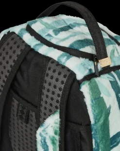 PANDA COZY VELOUR FUR BACKPACK><noscript><img width=