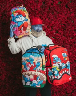 PAPA SMURF ON THE RUN BACKPACK><noscript><img width=