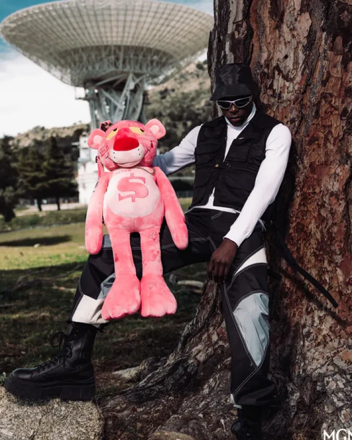 PINK PANTHER UP TO NO GOOD TEDDY BEAR BACKPACK>SPRAYGROUND Clearance