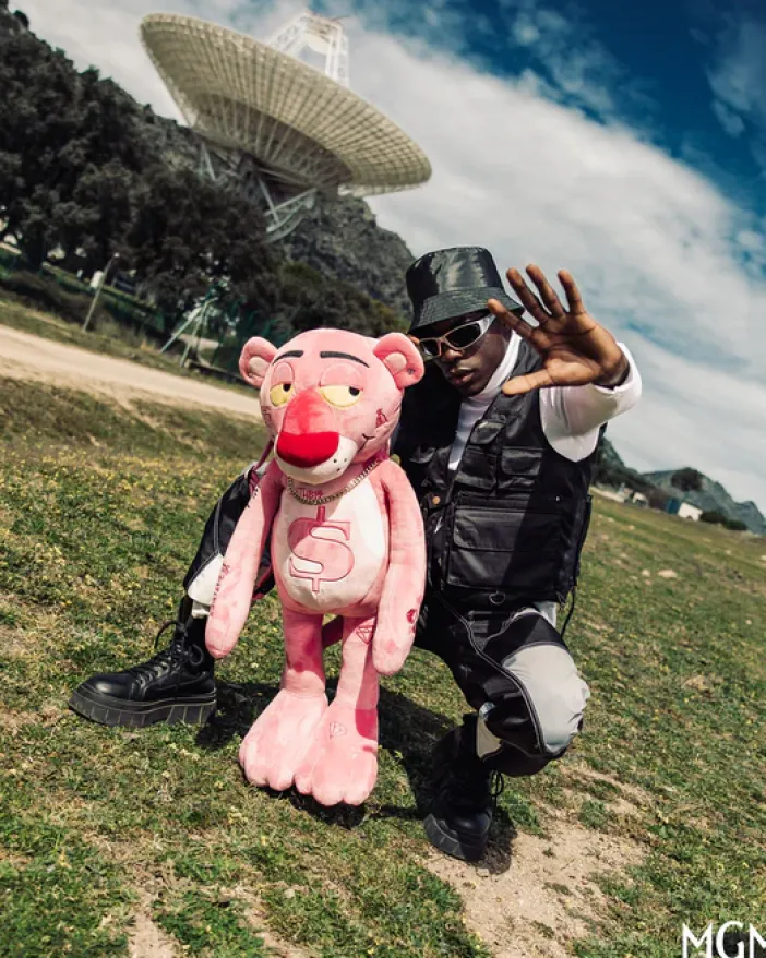 PINK PANTHER UP TO NO GOOD TEDDY BEAR BACKPACK>SPRAYGROUND Clearance