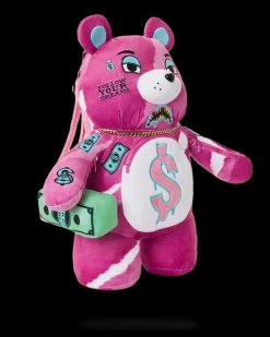 PINK PUNK MONEYBEAR TEDDYBEAR BACKPACK><noscript><img width=