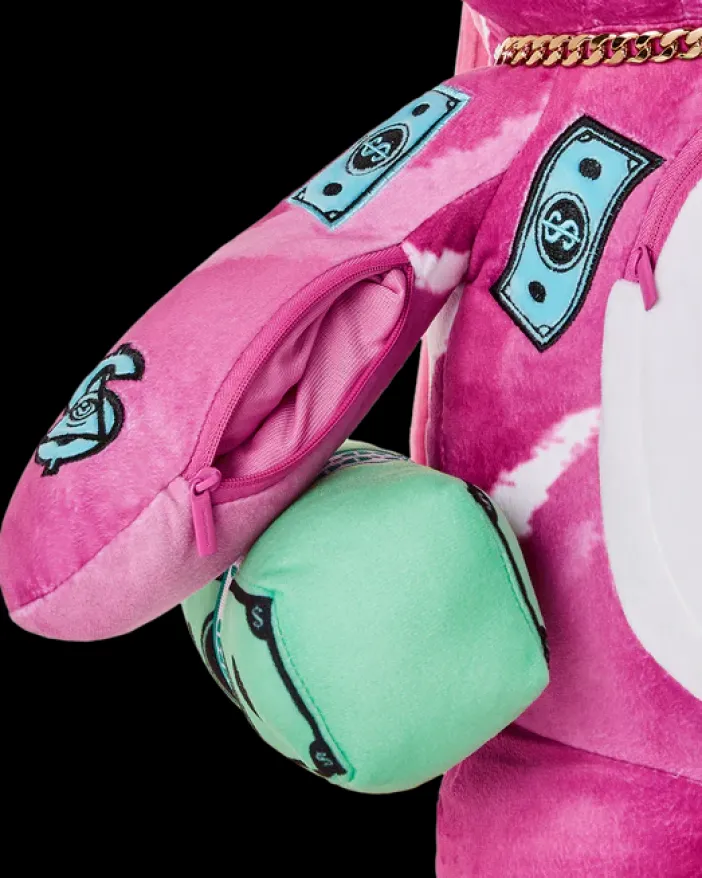 PINK PUNK MONEYBEAR TEDDYBEAR BACKPACK>SPRAYGROUND Clearance