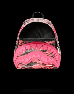 PINK TIGER CAMO SHARKMOUTH SAVAGE BACKPACK><noscript><img width=